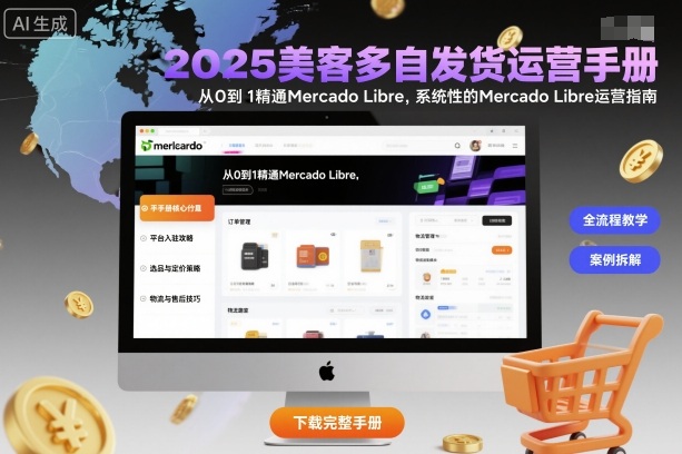 2025美客多自发货运营手册:从0到1精通Mercado Libre,系统性的Mercado Libre运营指南-蜗牛学社