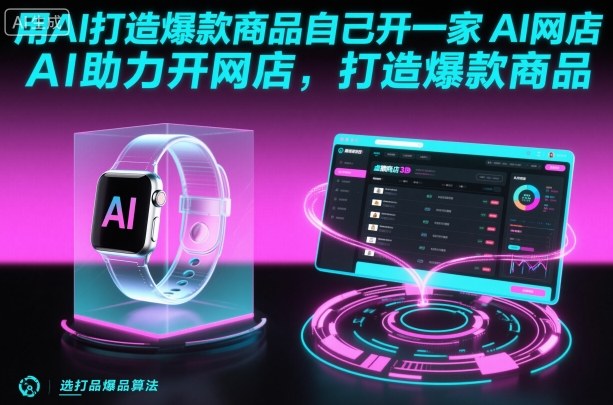 用AI打造爆款商品自己开一家AI网店,AI助力开网店,打造爆款商品-蜗牛学社