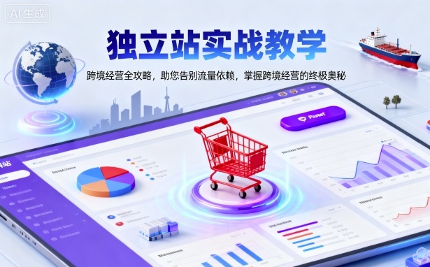 独立站实战教学,跨境经营全攻略,助您告别流量依赖,掌握跨境经营的终极奥-蜗牛学社