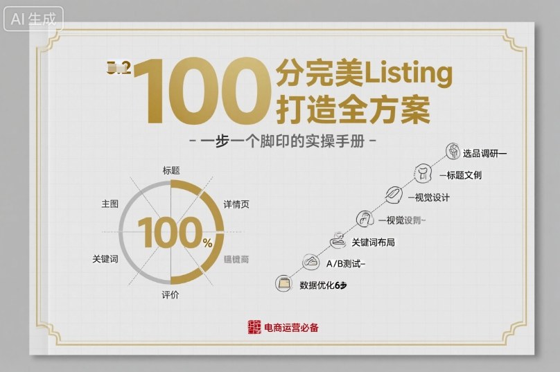 100分完美Listing打造全方案,想要完美listing必须是需要一步一个脚印的-蜗牛学社