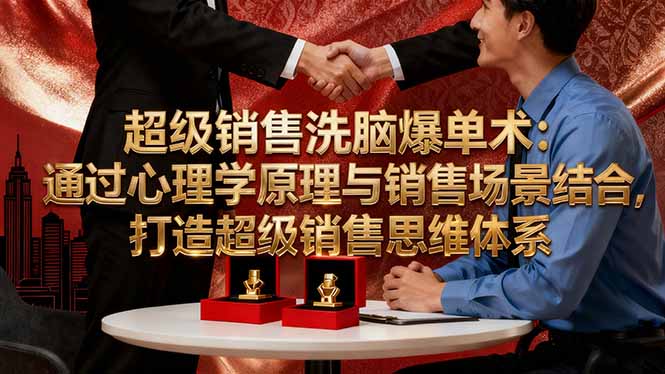 超级销售洗脑爆单术:通过心理学原理与销售场景结合,打造超级销售思维体系-蜗牛学社