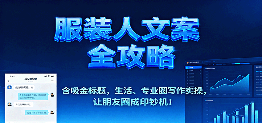 服装人文案全攻略,含吸金标题,生活、专业圈写作实操,让朋友圈成印钞机!-蜗牛学社