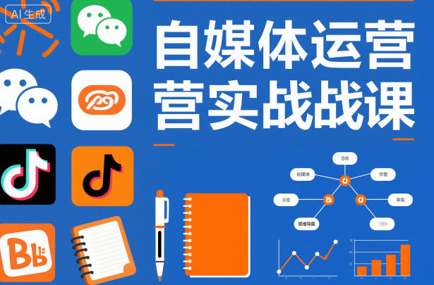 自媒体运营实战课，掌握一套系统的自媒体运营底层方法论，成为优秀的内容创作者-蜗牛学社