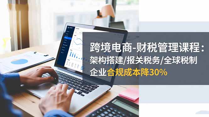 跨境电商-财税管理课程：架构搭建/报关税务/全球税制，企业合规成本降30%-蜗牛学社