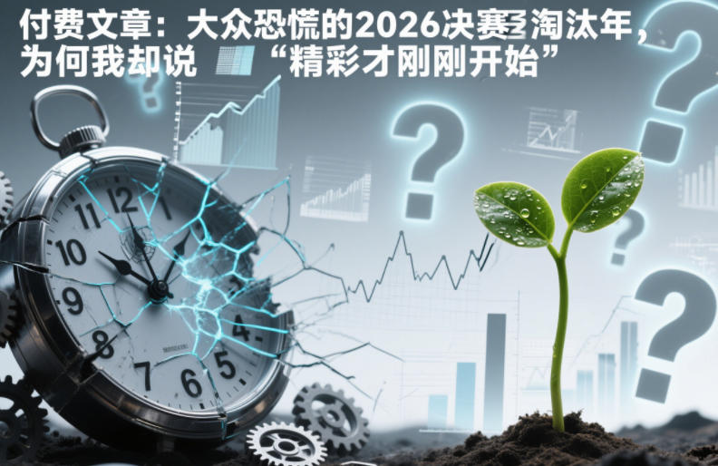 付费文章：大众恐慌的2026决赛淘汰年，为何我却说“精彩才刚刚开始”？-蜗牛学社