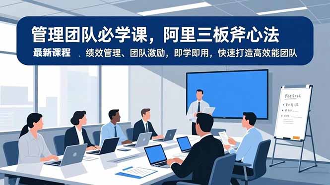 管理团队必学课，阿里三板斧心法、绩效管理、团队激励，即学即用，快速打造高效能团队-蜗牛学社