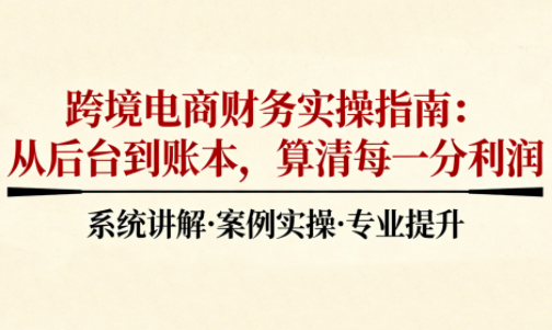 2025跨境电商财务实操指南-蜗牛学社