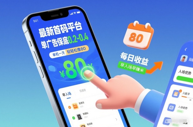 最新首码平台,单广告保底0.2-0.4,单机一天轻松撸80,早入场早賺米【揭秘】-蜗牛学社