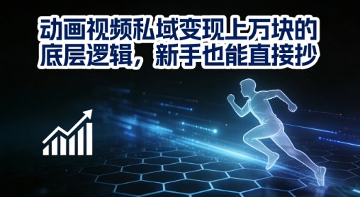 动画视频私域变现上W的底层逻辑,新手也能直接抄-蜗牛学社