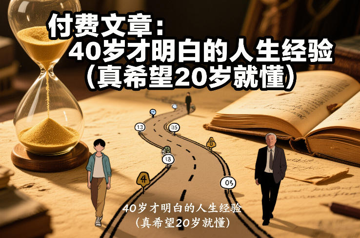 付费文章：40岁才明白的人生经验(真希望20岁就懂)-蜗牛学社