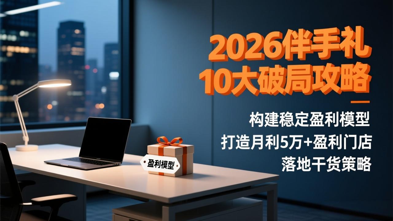 2026伴手礼10大破局攻略：构建稳定盈利模型，打造月利5万+盈利门店，落地干货策略-蜗牛学社