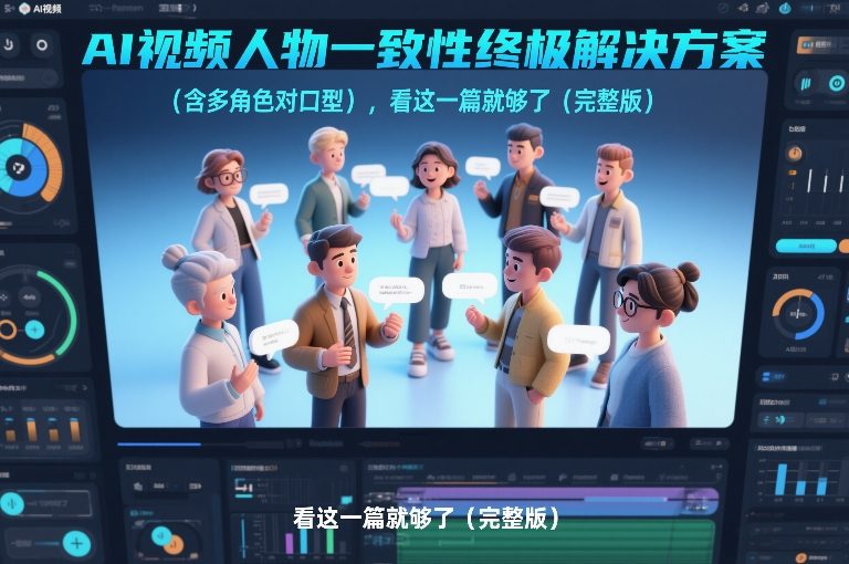 AI视频人物一致性终极解决方案(含多角色对口型)，看这一篇就够了(完整版)-蜗牛学社