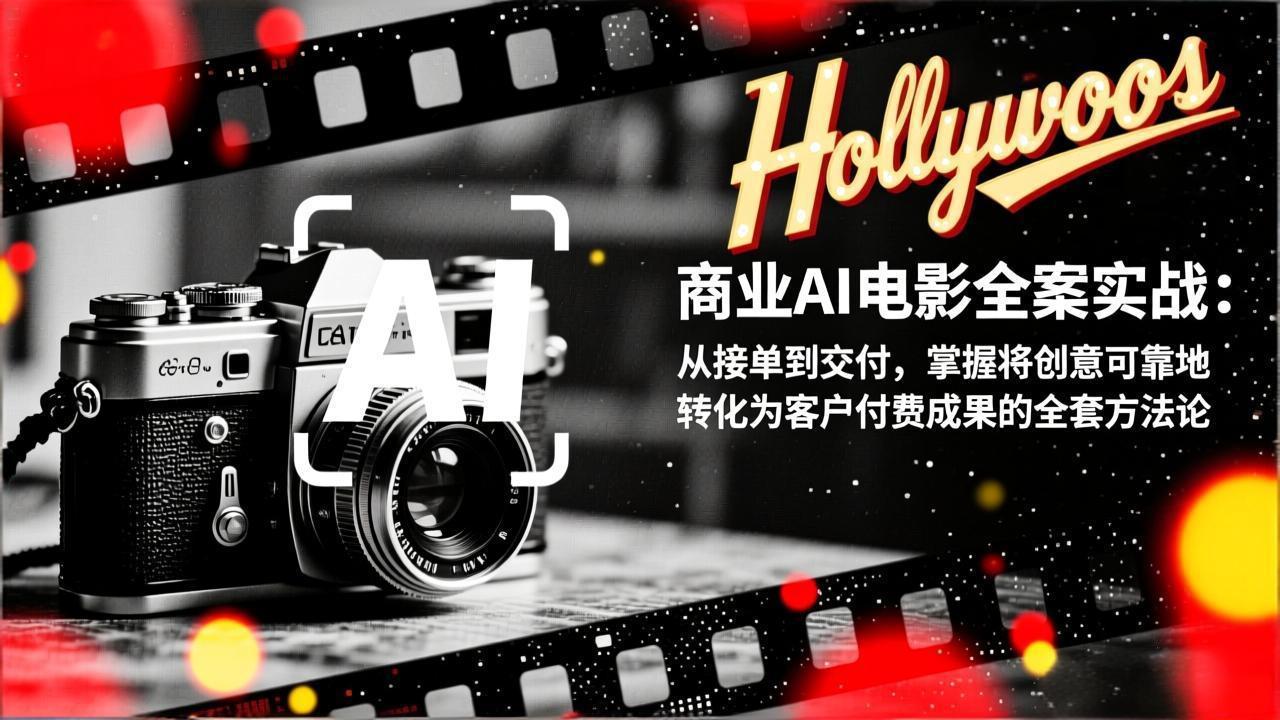 商业AI电影全案实战：从接单到交付，掌握将创意可靠地转化为客户付费成果的全套方法论-蜗牛学社