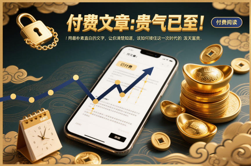 付费文章:贵气已至!用最朴素直白的文字,让你清楚知道,该如何接住这一次时代的泼天富贵-蜗牛学社