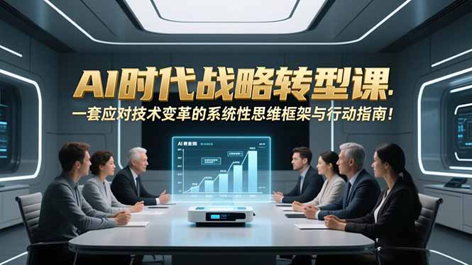 AI时代战略转型课：一套应对技术变革的系统性思维框架与行动指南！-蜗牛学社
