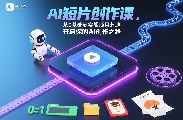 AI短片创作课，从0基础到实战项目落地，开启你的AI创作之路-蜗牛学社