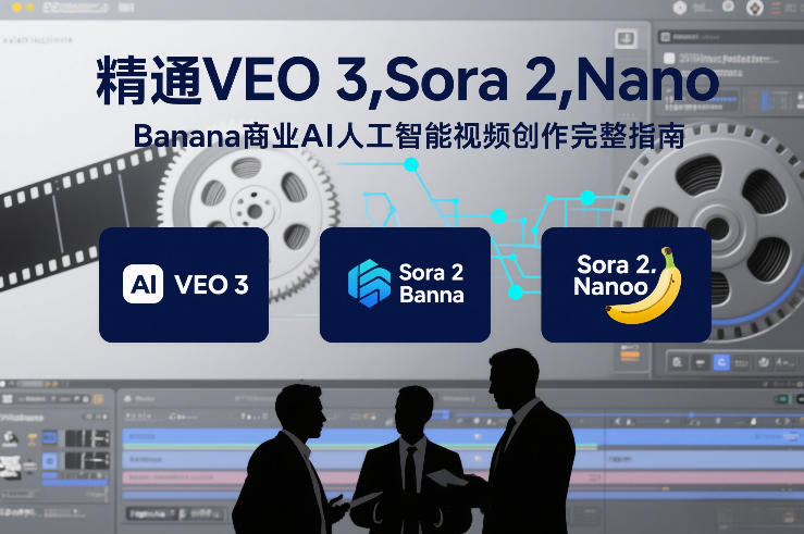 精通VEO 3，Sora 2，Nano Banana商业AI人工智能视频创作完整指南-蜗牛学社
