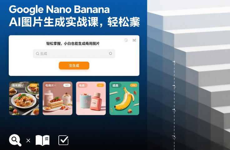 Google Nano Banana AI图片生成实战课，轻松掌握，小白也能生成商用图片-蜗牛学社