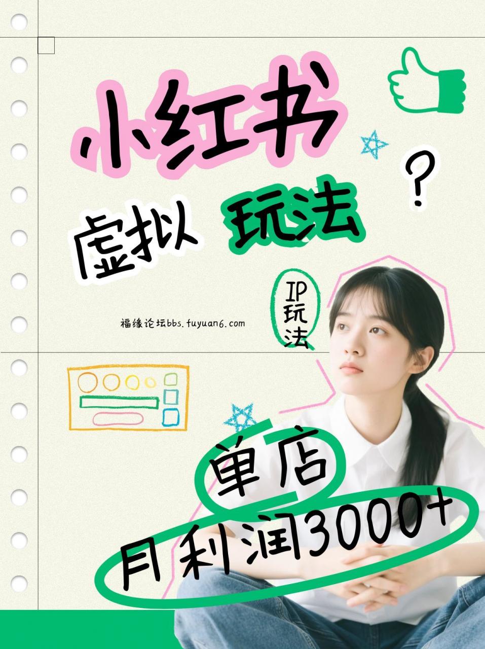 小红书虚拟玩法(铺货流和单品玩法)，单店月利润3000+，IP打法+原创商品(0违规)-蜗牛学社