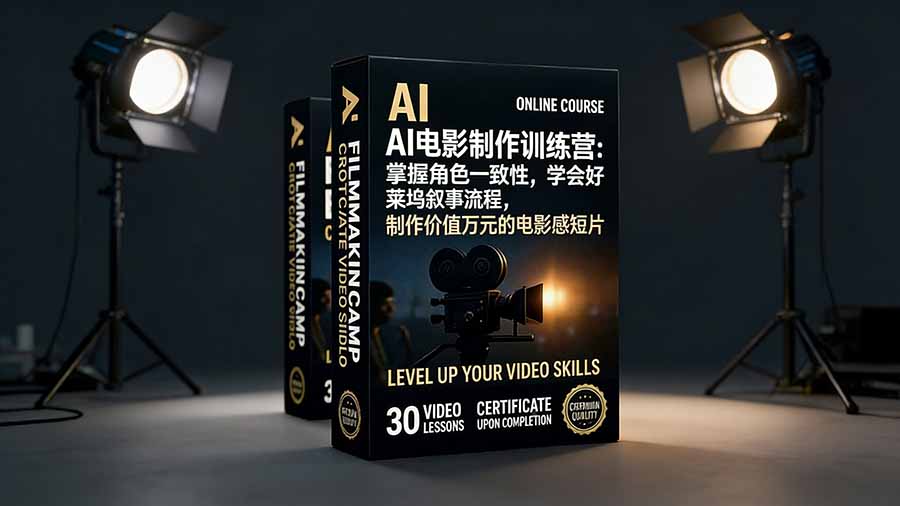 AI电影制作训练营：掌握角色一致性，学会好莱坞叙事流程，制作价值万元的电影感短片-蜗牛学社
