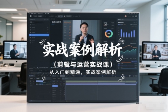 剪辑与运营实战课，从入门到精通，实战案例解析(更新2026)-蜗牛学社
