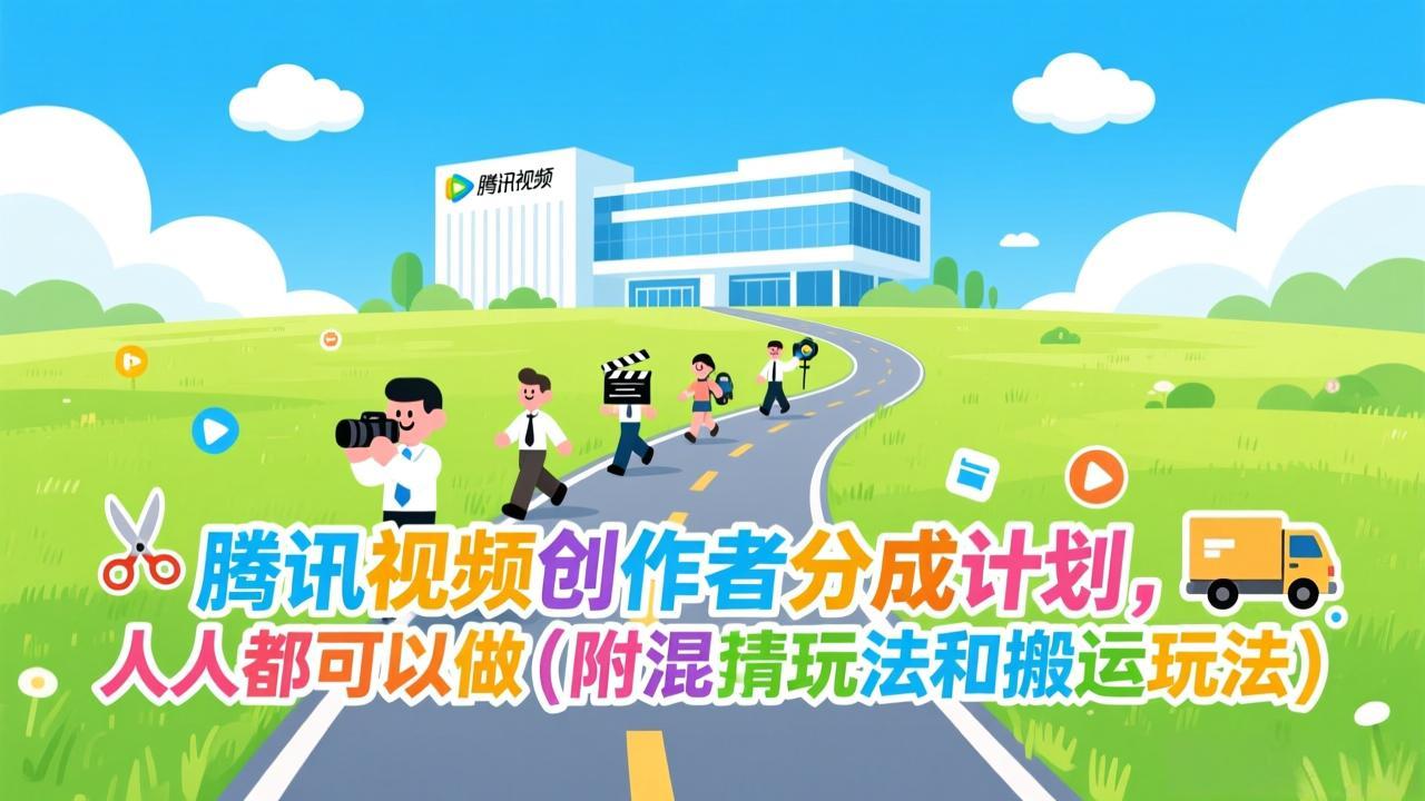 腾讯视频创作者分成计划，人人都可以做(附混剪玩法和搬运玩法-蜗牛学社