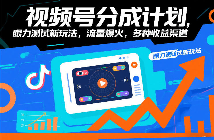 视频号分成计划,眼力测试新玩法,流量爆火,多种收益渠道-蜗牛学社
