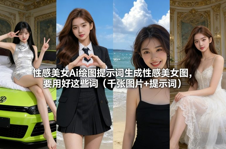 性感美女Ai绘图提示词生成性感美女图,要用好这些词(千张图片+提示词)-蜗牛学社