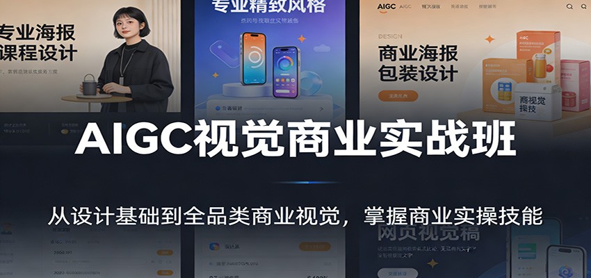 AIGC视觉商业实战班：从设计基础到全品类商业视觉，掌握商业实操技能-蜗牛学社