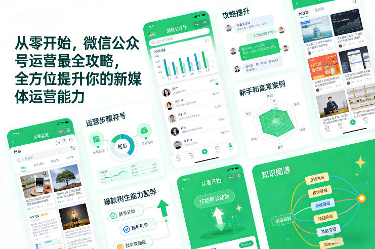 从零开始,微信公众号运营最全攻略,全方位提升你的新媒体运营能力-蜗牛学社