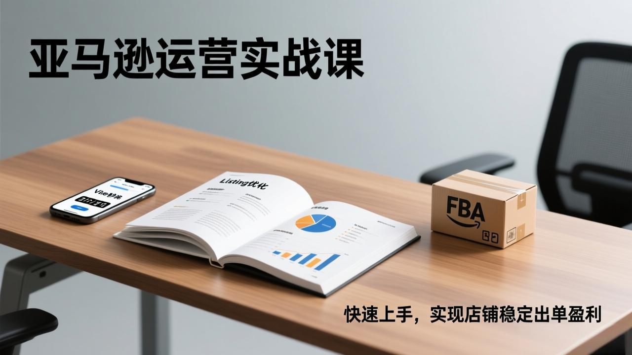 亚马逊运营实战课，Listing优化、Vine秒杀、FBA发货，快速上手，实现店铺稳定出单盈利-蜗牛学社