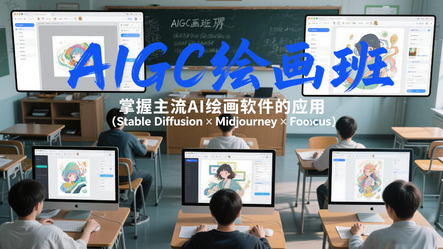 AIGC绘画班，掌握主流Ai绘画软件的应用(Stable Diffusion x Midjourney x Fooocus)-蜗牛学社