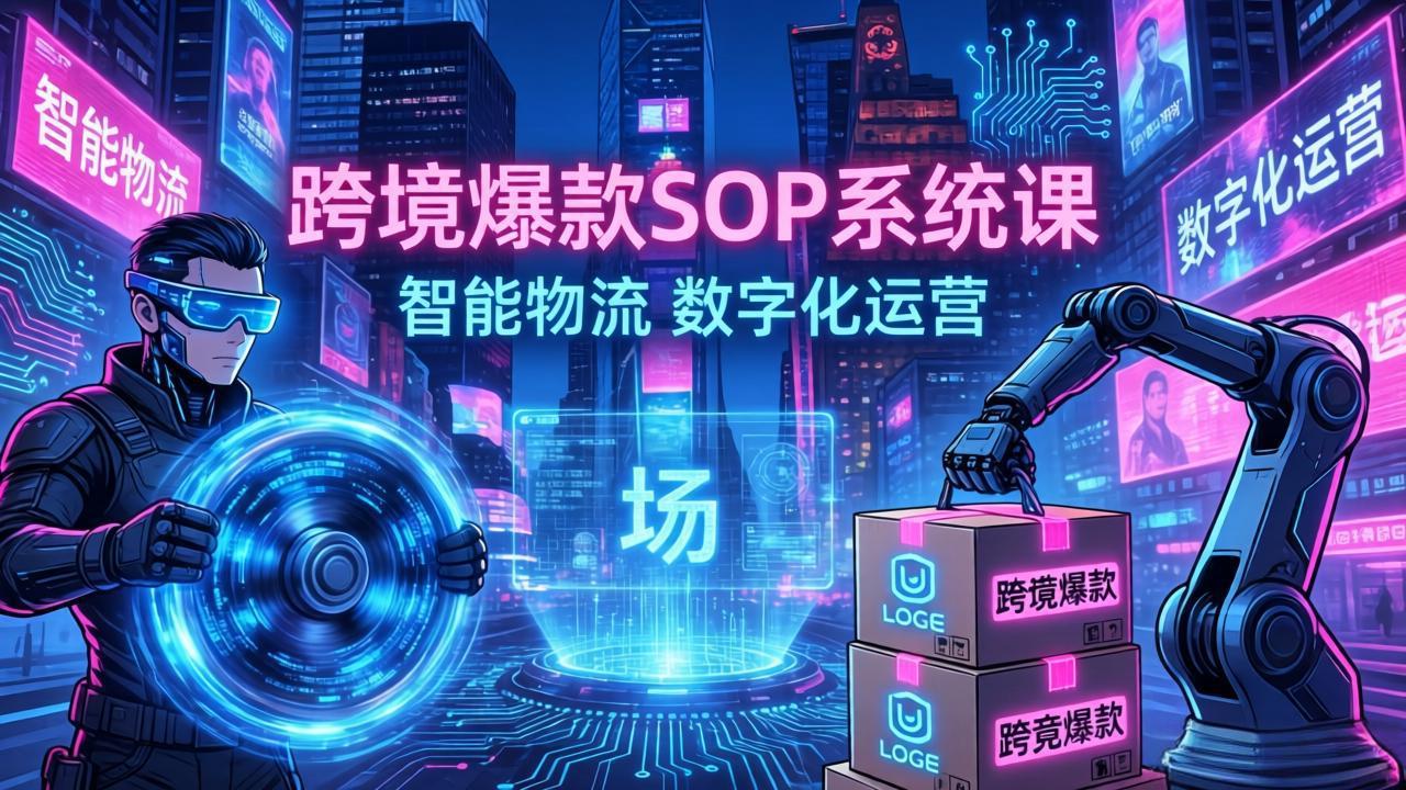 跨境爆款SOP系统课,“内容飞轮+精准投放+AI自动化”为核心,拆解“人×货×场”黄金公式-蜗牛学社