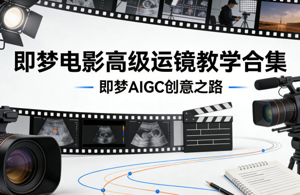 即梦电影高级运镜教学合集,即梦AIGC创意之路-蜗牛学社