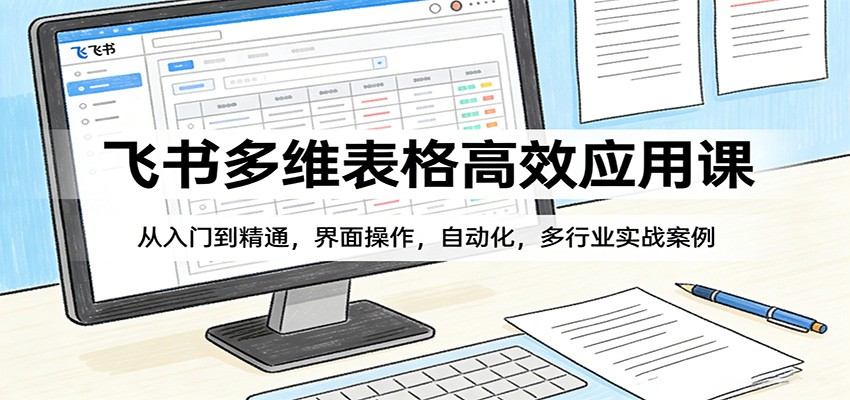 飞书多维表格高效应用课：从入门到精通，界面操作，自动化，多行业实战案例-蜗牛学社