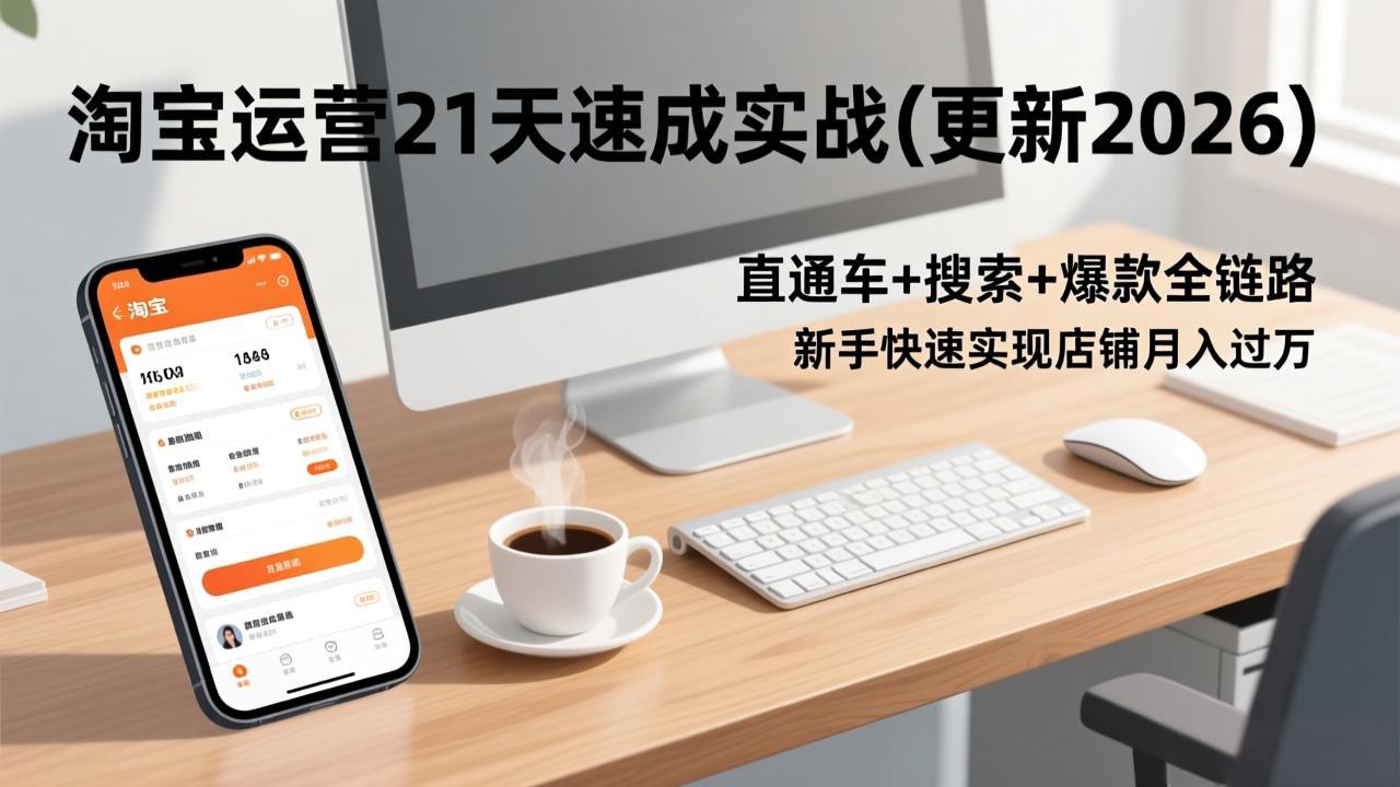 淘宝运营21天速成实战(更新3月-蜗牛学社