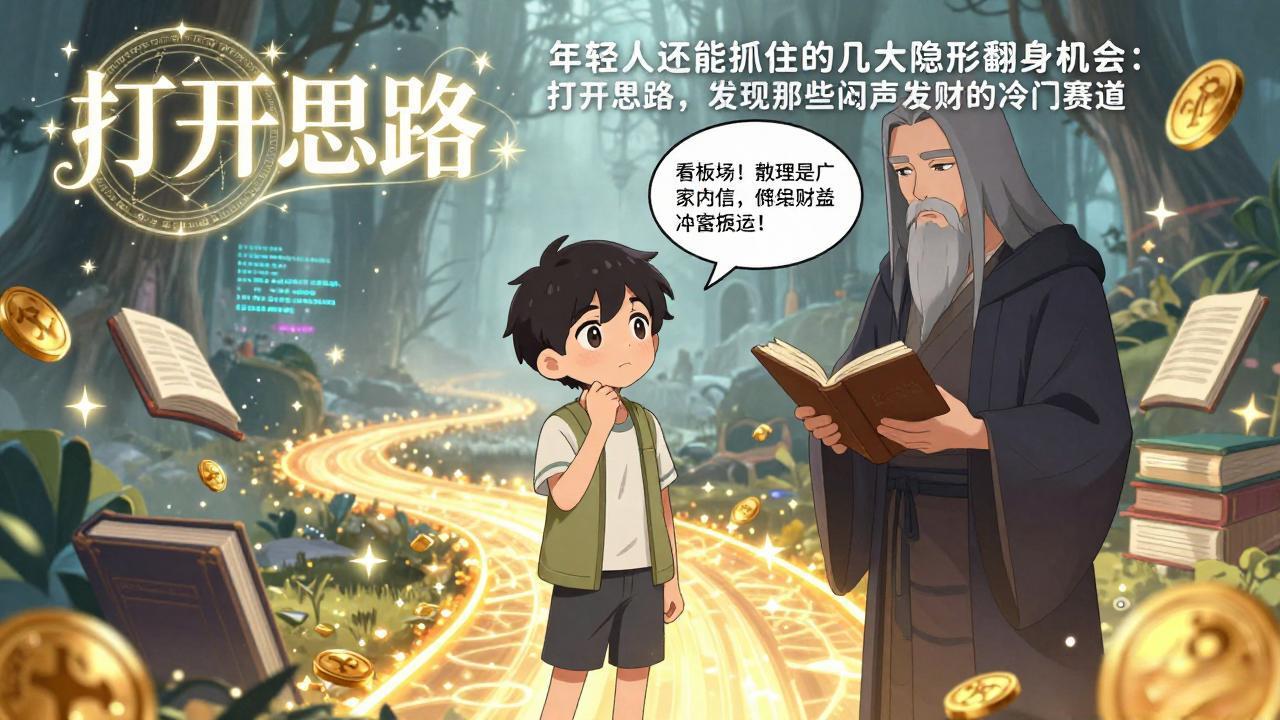 付费文1+2：年轻人还能抓住的几大隐形翻身机会：打开思路，发现那些闷声发财的冷门赛道-蜗牛学社