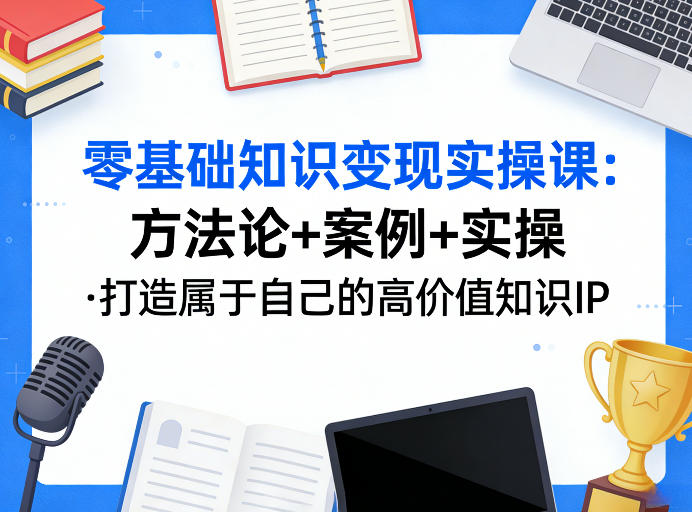 零基础知识变现实操课,方法论+案例+实操,打造属于自己的高价值知识IP-蜗牛学社
