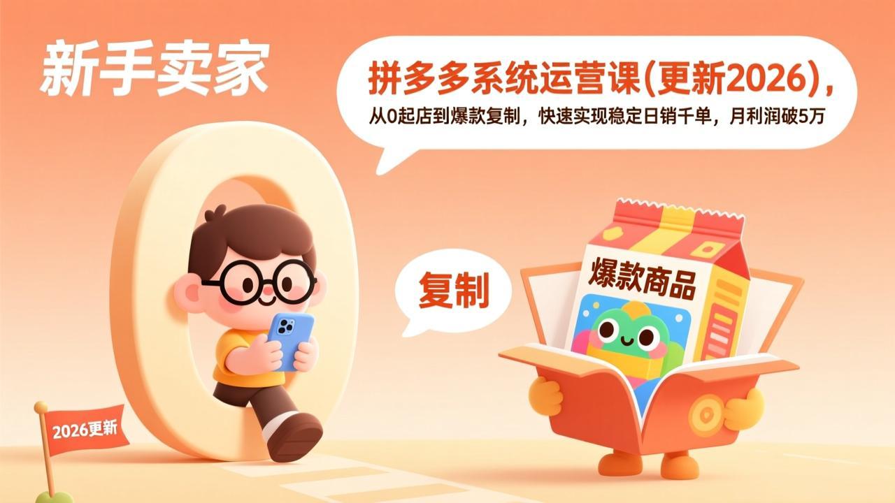 拼多多系统运营课(更新3月-蜗牛学社