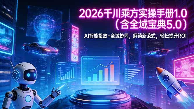 2026 千川乘方实操手册 1.0(含全域宝典 5.0-蜗牛学社