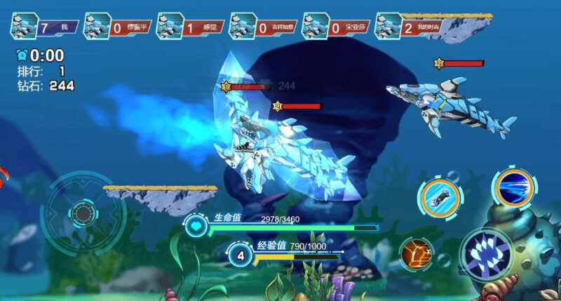 【机械鲨模拟器H5】三网稀有大鱼吃小鱼游戏版本+WIN一键服务端+Linux学习手工端-蜗牛学社