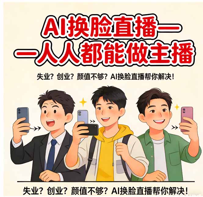 AI换脸直播，人人都能做主播-蜗牛学社