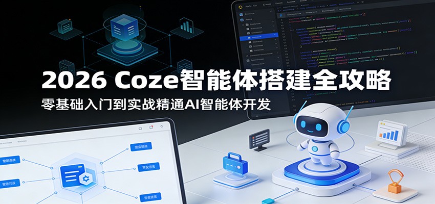 2026 Coze智能体搭建全攻略：零基础入门到实战精通AI智能体开发-蜗牛学社