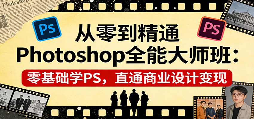 从零到精通Photoshop全能大师班：零基础学PS，直通商业设计变现-蜗牛学社