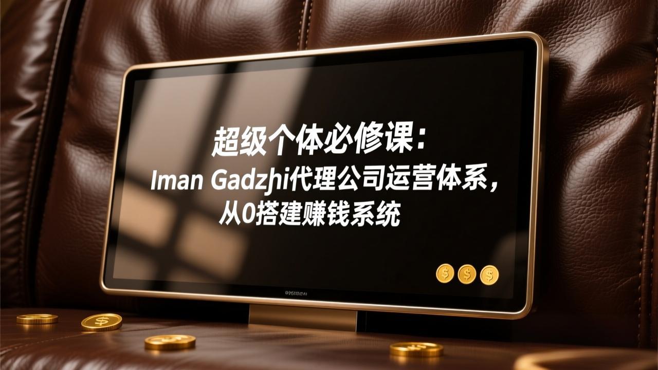 超级个体必修课：Iman Gadzhi代理公司运营体系，从0搭建赚钱系统-蜗牛学社