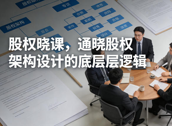 股权晓课，通晓股权架构设计的底层逻辑-蜗牛学社