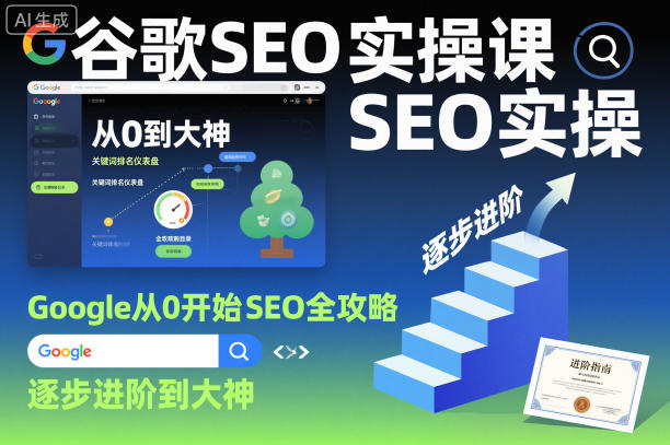 谷歌SEO实操课，Google从0开始SEO全攻略，逐步进阶到大神（更新26年）-蜗牛学社