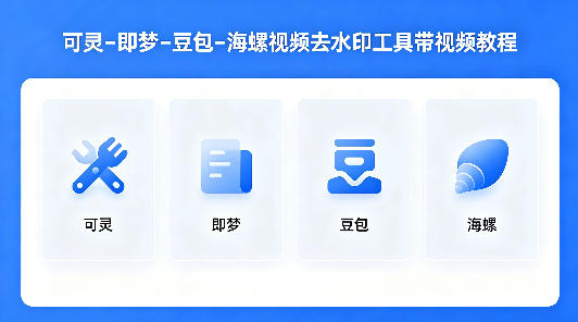 可灵–即梦–豆包–海螺视频去水印工具带视频教程-蜗牛学社