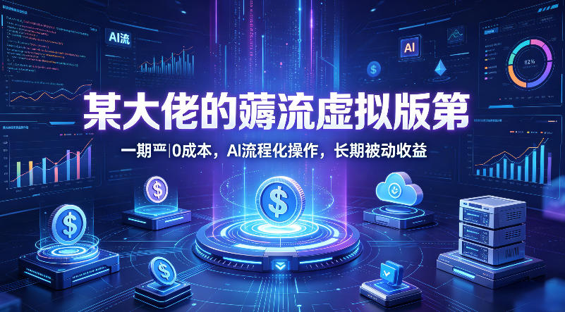 某大佬的薅流虚拟版第一期丨0成本，AI流程化操作，长期被动收益-蜗牛学社