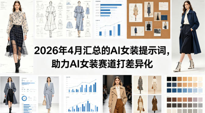 2026年4月汇总的AI女装提示词，助力AI女装赛道打差异化-蜗牛学社
